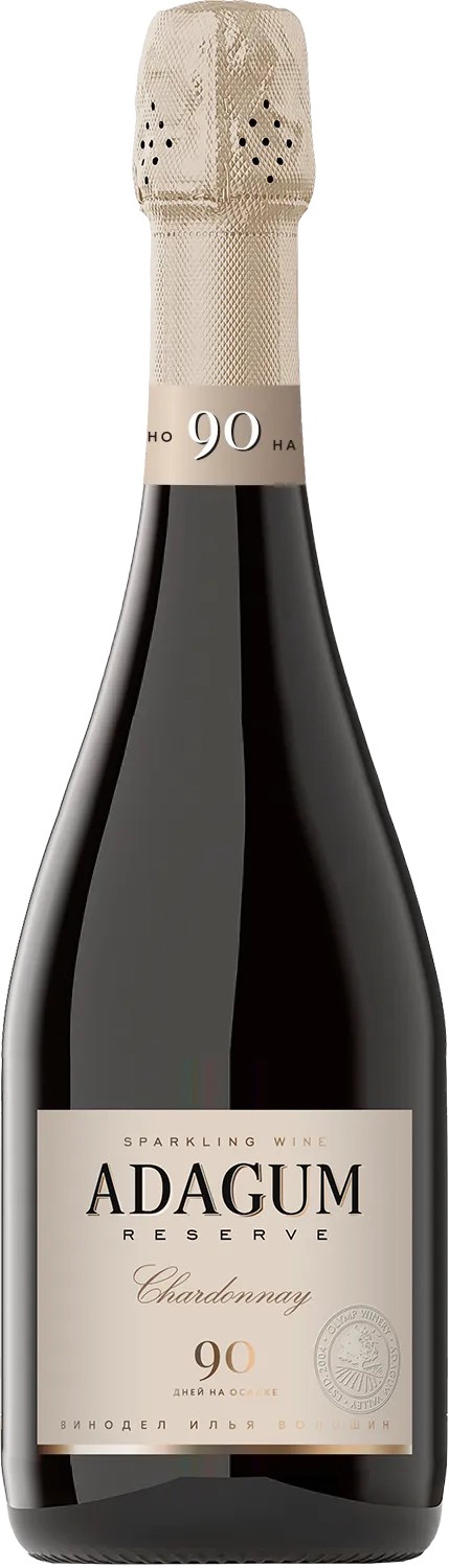 Игристое вино АДАГУМ Резерв Шардоне белое брют 12% ст/б 0.75л