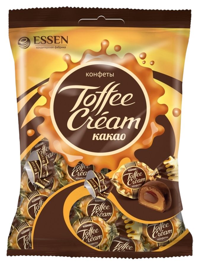 Конфеты ЭССЕН Тоффи крем какао 200г