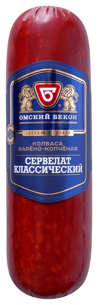 Сервелат ОМСКИЙ БЕКОН Классический в/к 380г