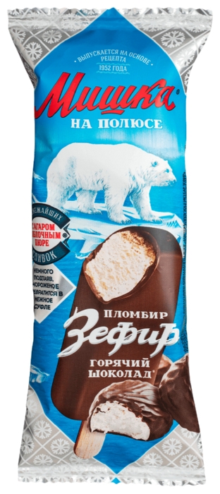 Мороженое ШИН ЛАЙН Зефир в шоколаде бзмж эскимо 75г