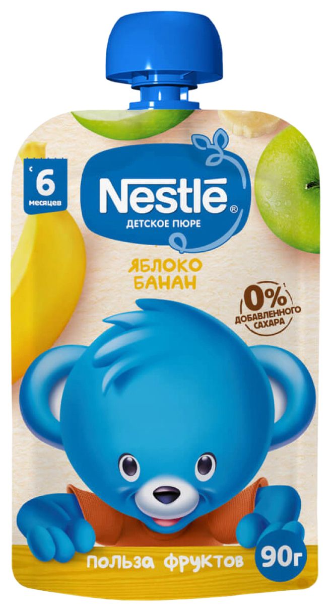 Пюре НЕСТЛЕ яблоко банан м/у 90г