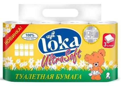 Туалетная бумага ЛОКА Ульта софт 3сл 8рул