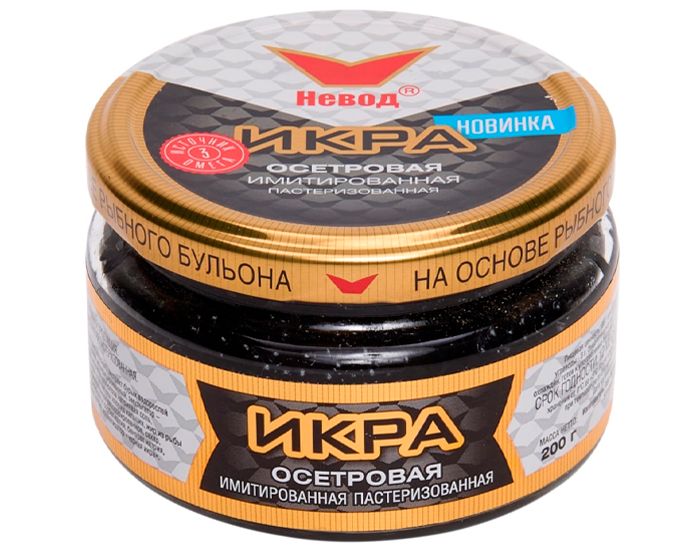 Икра НЕВОД имитированная осетровая ст/б 200г
