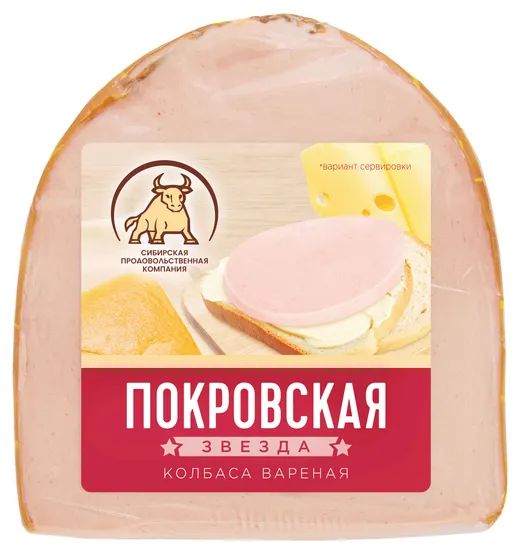 Колбаса СПК Покровская звезда вареная 350г