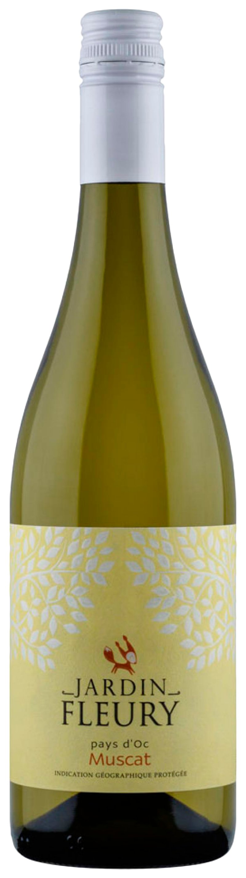 Вино ЖАРДАН ФЛЕРИ Мускат Пеи д`Ок белое сух 12% ст/б 0.75л