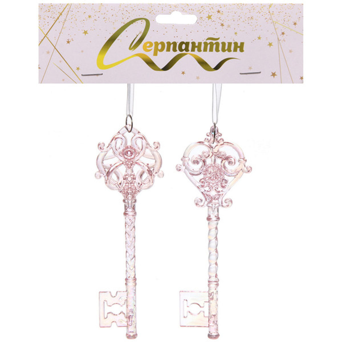 Подвеска СЕРПАНТИН Волшебная тайна розовая 2шт арт.916-0912