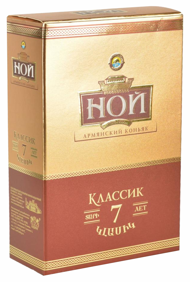 Коньяк НОЙ Классик 7 лет 40% ПК 0.5л