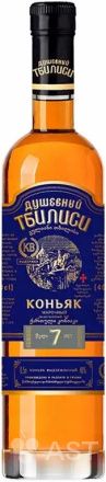 Коньяк ДУШЕВНЫЙ ТБИЛИСИ 7 лет 40% ст/б 0.5л