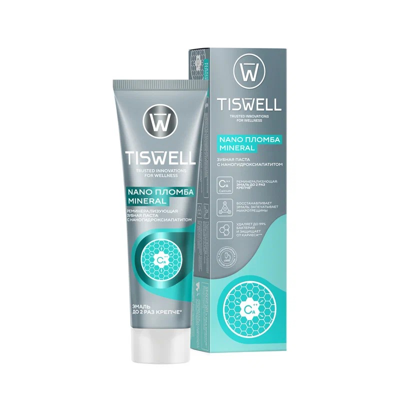 Зубная паста ТИСВЕЛЛ Реминерализующая с наногидроксиапатитом 110г
