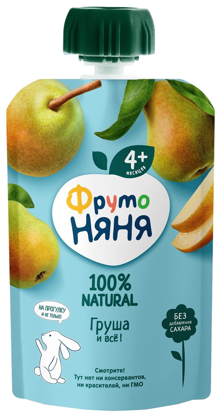 Пюре ФРУТОНЯНЯ грушевое натуральное м/у 90г