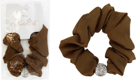 Резинка для волос НАТАМ Классика коричневая Д8см арт.HF3003062392