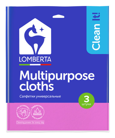Салфетка ЛОМБЕРТА вискозная 3шт