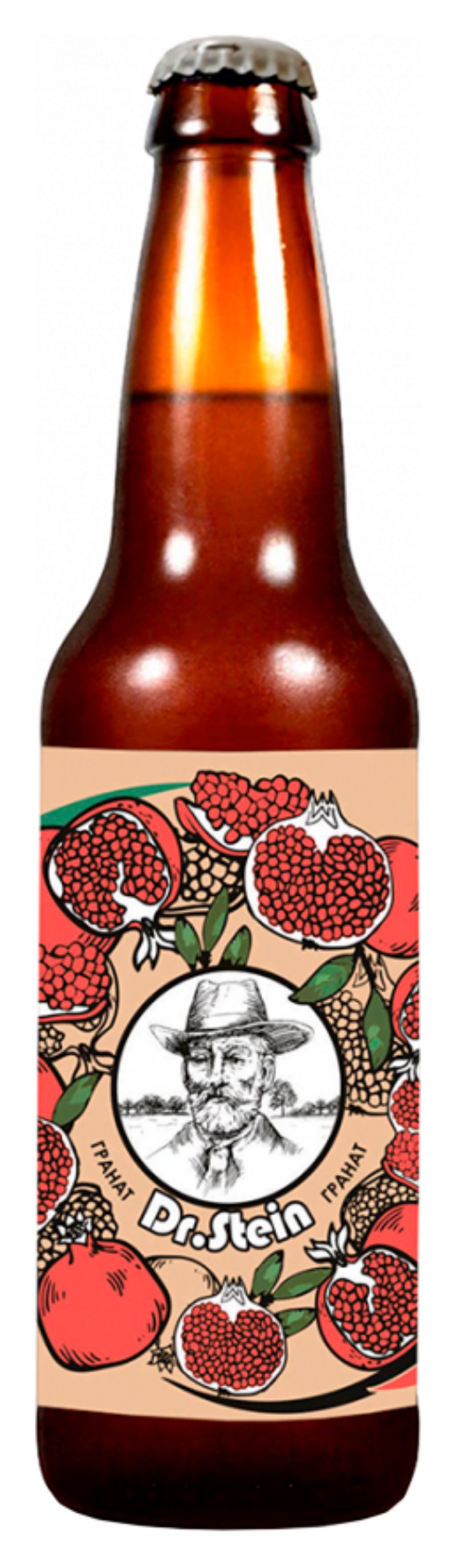 Пивной напиток ДОКТОР ШТЕЙН Гранат 4.5% 0.45л