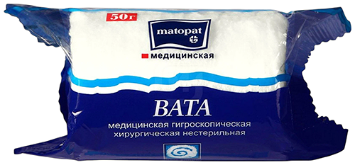 Вата МАТОПАТ Медицинская в рулоне 50г
