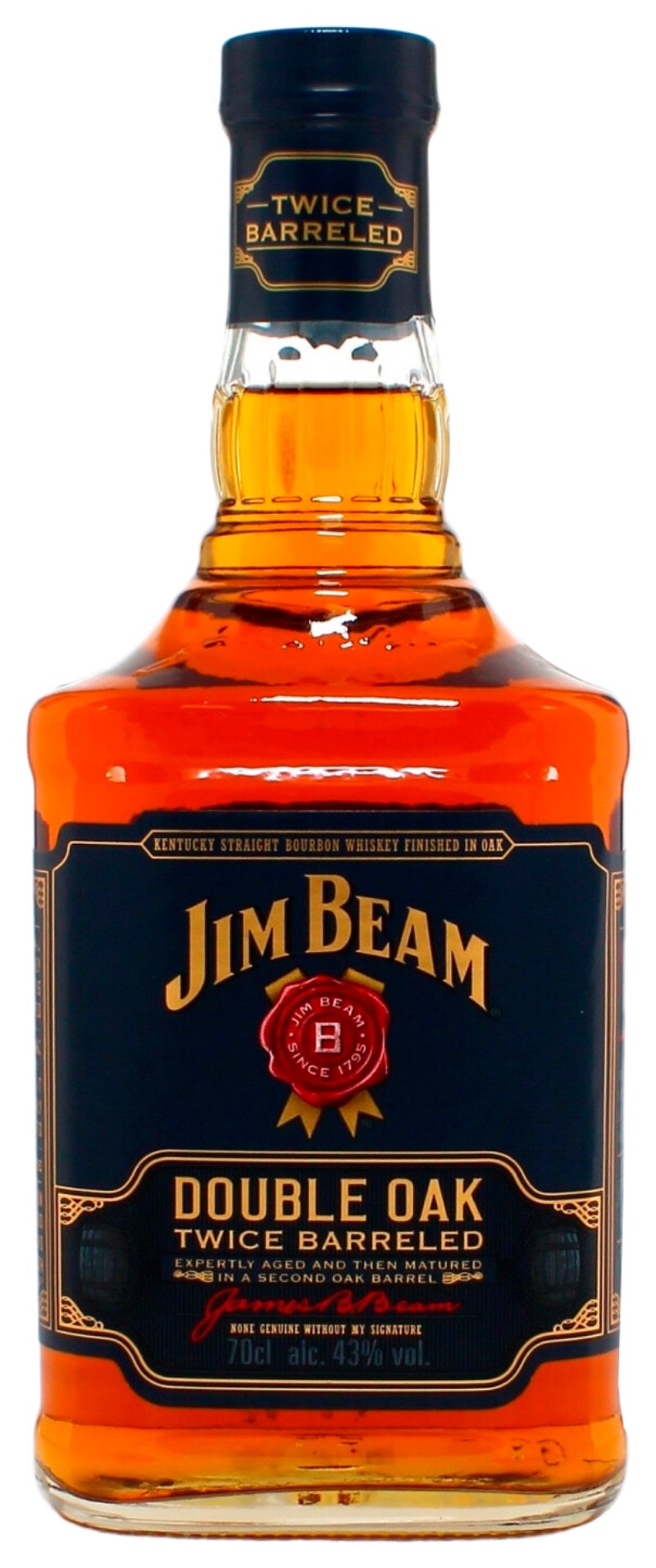 Виски ДЖИМ БИМ Дабл Оак 43% ст/б 0.7л