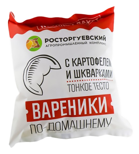 Вареники РОСТОРГУЕВСКИЙ с картофелем и шкварками м/у 700г