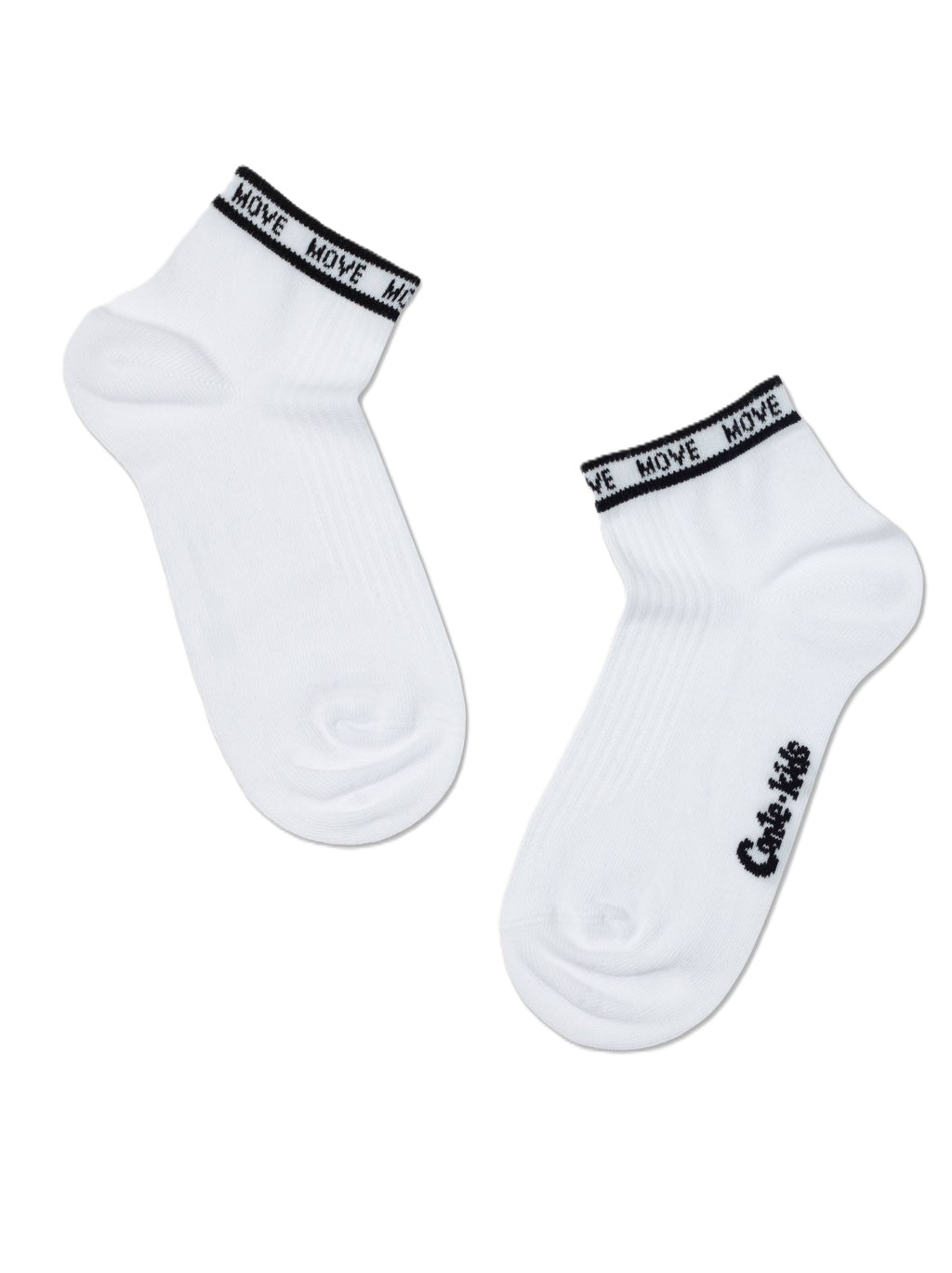 Носки детские КОНТЕ КИДС Актив короткие бело-черные р.18 арт.13С-34СП