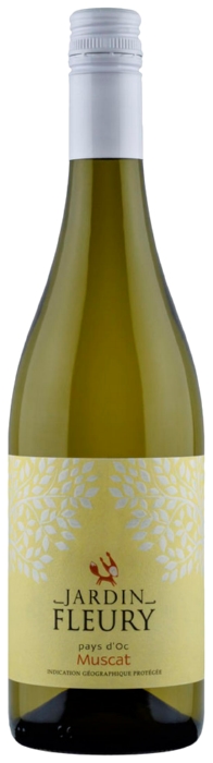 Вино ЖАРДАН ФЛЕРИ Мускат Пеи д`Ок белое сух 12% ст/б 0.75л
