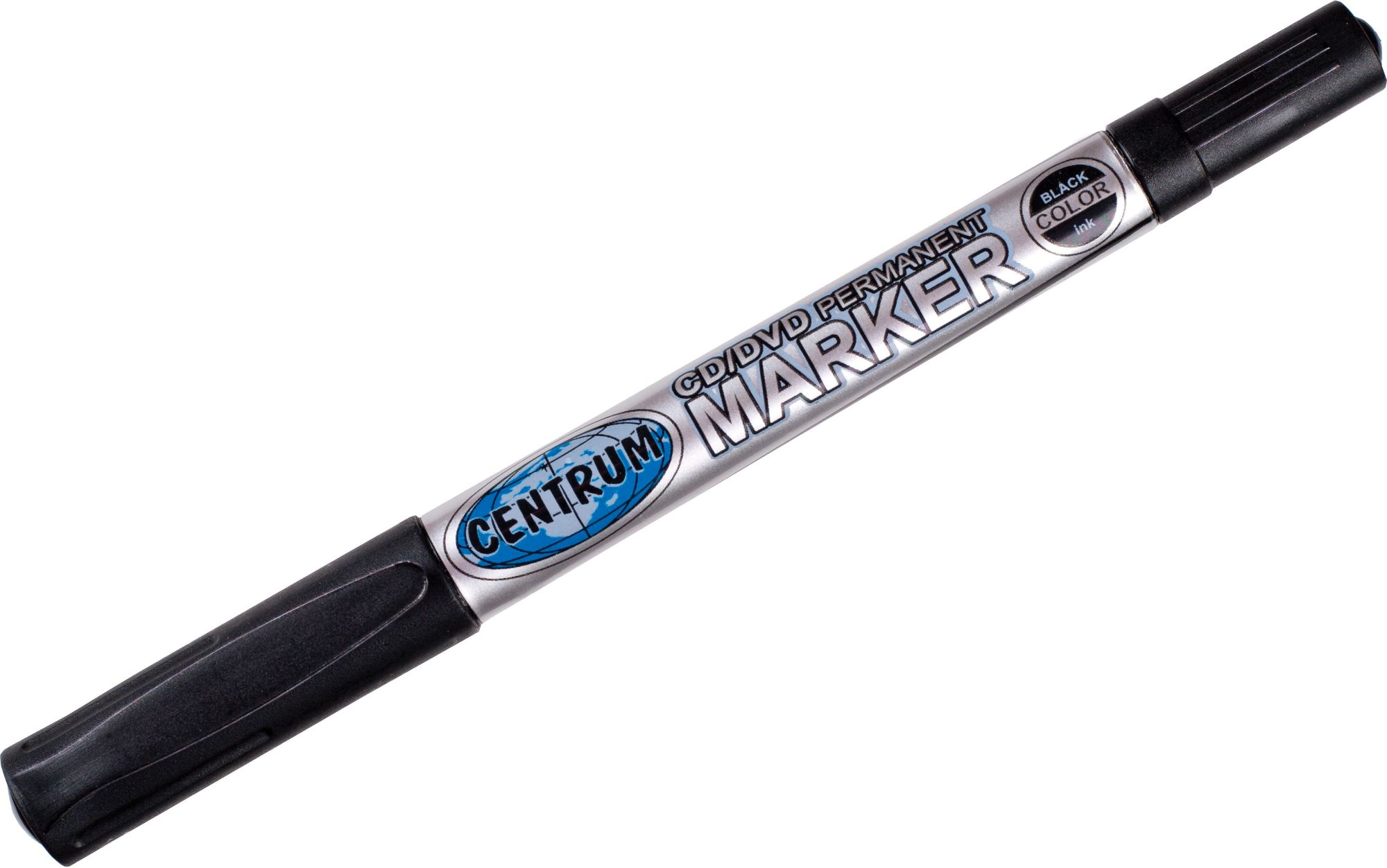 Маркер перманентный ЦЕНТРУМ двусторонний черный арт.80882