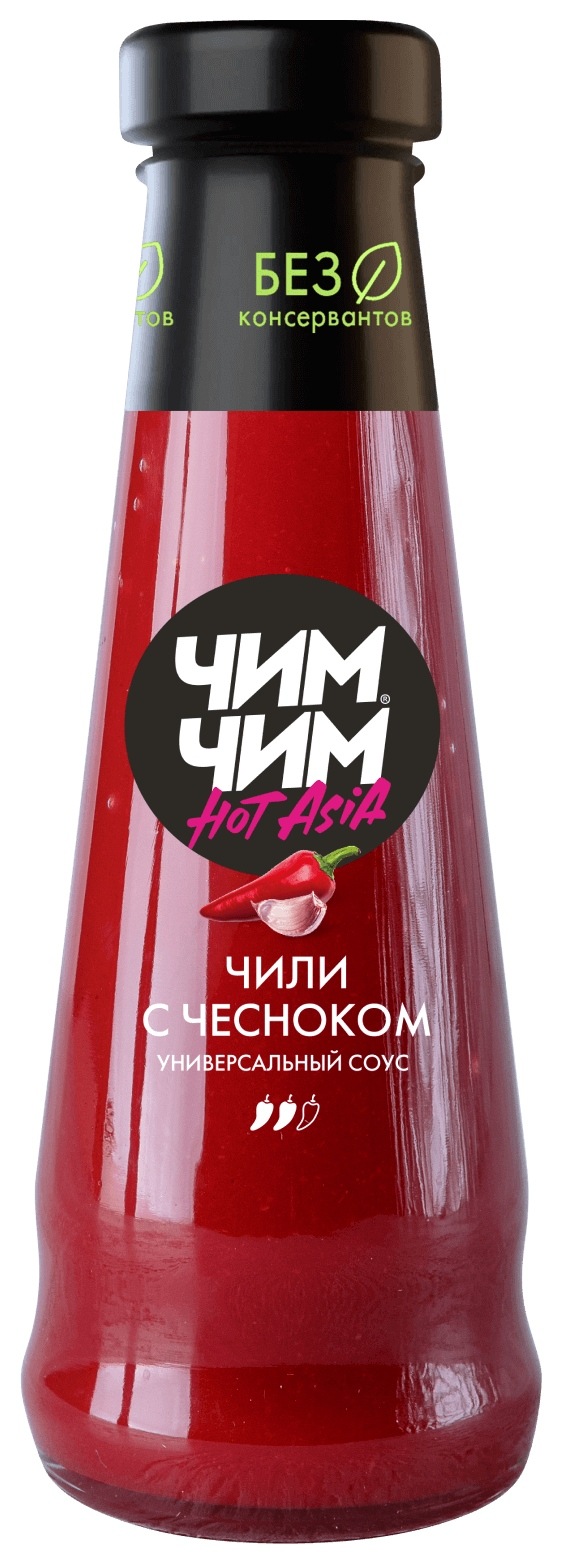 Соус ЧИМ-ЧИМ Чили с чесноком ст/б 210г