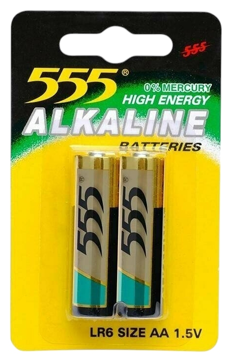 Батарейки 555 алкалиновые LR6 AA 2шт