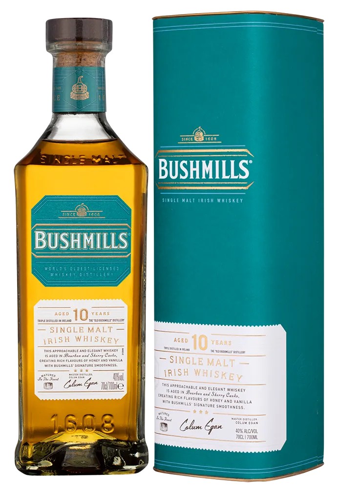 Виски БУШМИЛС Сингл Молт односолодовый 10 лет 40% ПК 0.7л