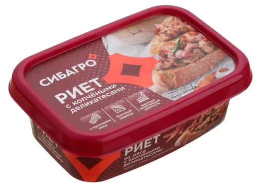 Риет СИБАГРО с копчеными деликатесами 150г
