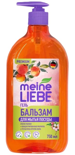 Средство для мытья посуды МАЙН ЛИБЕ Спелое яблоко 750мл