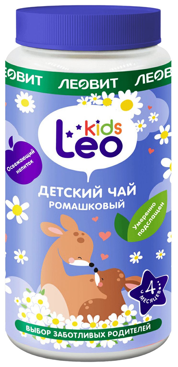 Чай ЛЕОВИТ Лео Кидс ромашковый гранулированный пл/б 200г
