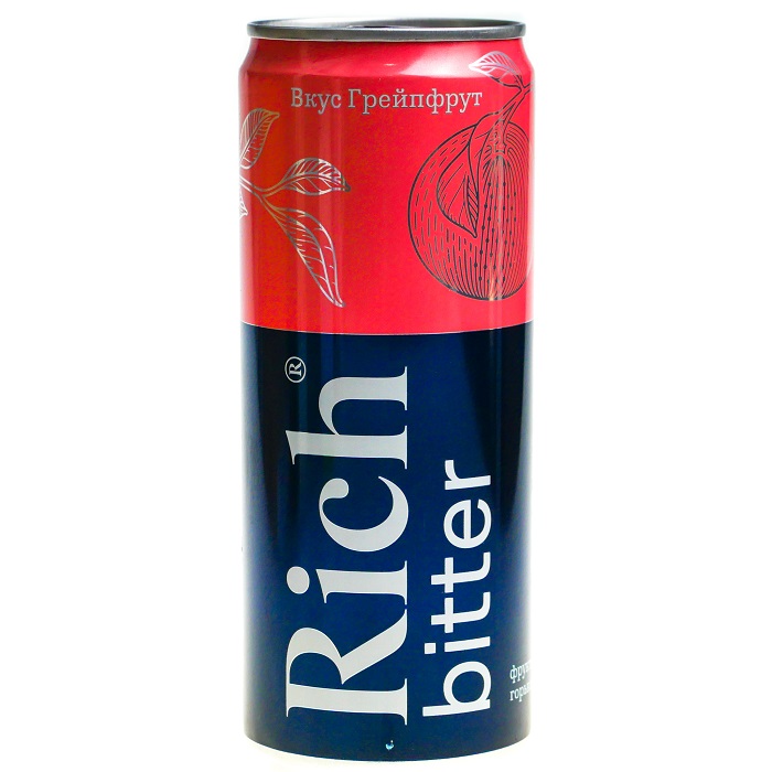 Газ.напиток РИЧ Биттер грейпфрут ж/б 0.33л