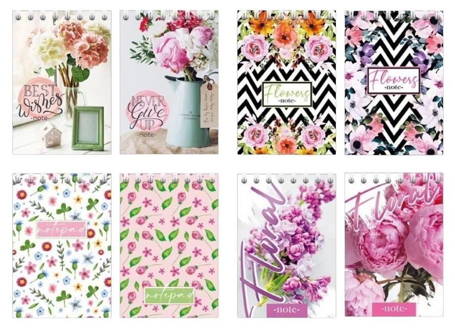 Блокнот БИДЖИ Флора А7 40л арт.8892