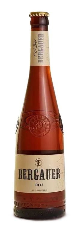 Пиво БЕРГАУЭР Фест светлое фильтрованное 5% ст/б 0.5л
