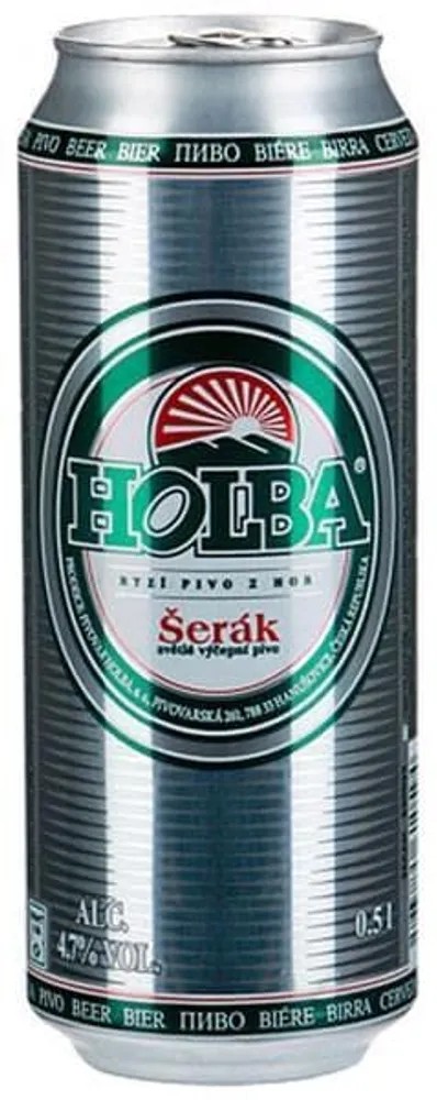 Пиво ХОЛБА Шерак светлое фильтрованное пастер 4.7% ж/б 0.5л
