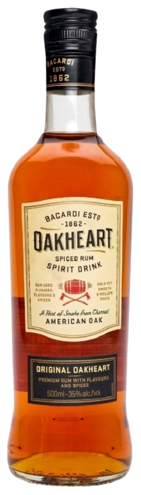 Напиток спиртной БАКАРДИ Оакхарт Ориджинал на основе рома 35% ст/б 0.5л