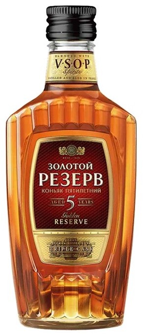 Коньяк ЗОЛОТОЙ РЕЗЕРВ 40% ст/б 0.25л