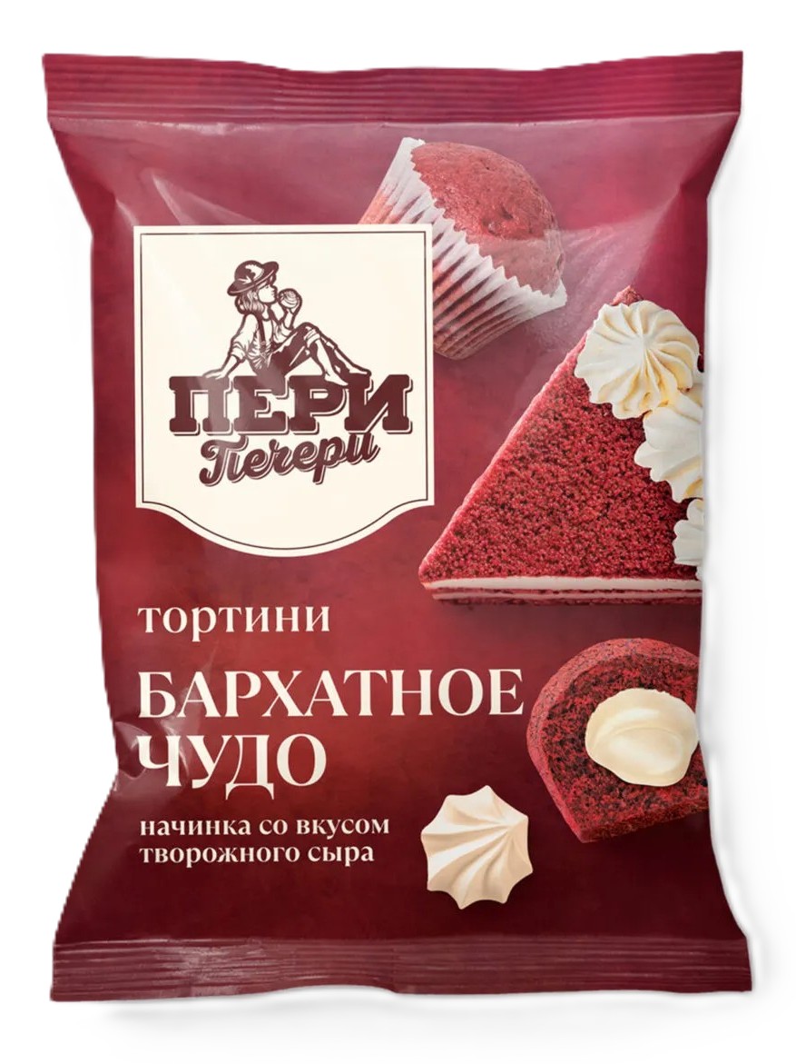 Тортини ТОМСКИЙ КОНДИТЕР Бархатное чудо с творожной начинкой 315г