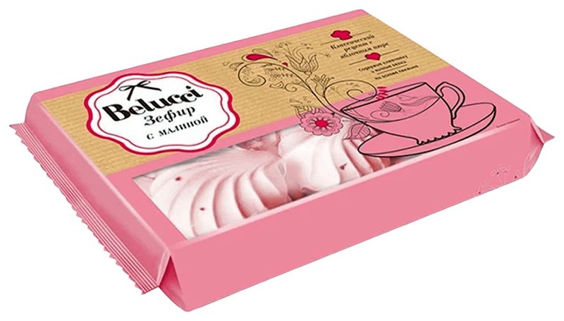 Зефир БЕЛУЧЧИ с малиной 250г