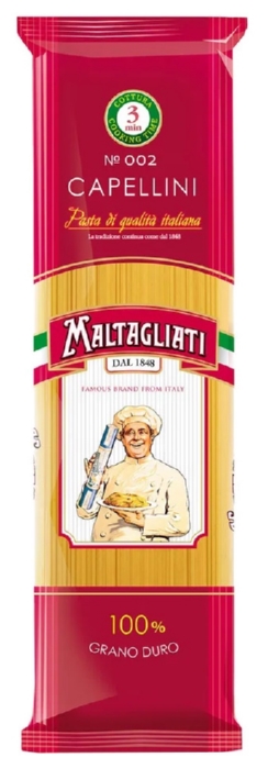 Мак.изделия МАЛЬТАЛЬЯТИ Спагетти тонкие №002 м/у 450г