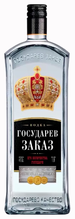 Водка ГОСУДАРЕВ ЗАКАЗ 40% 1л