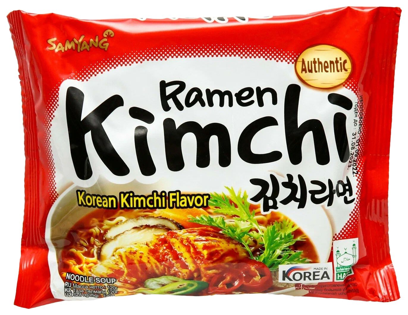 Лапша б/п КИМЧИ РАМЕН со вкусом кимчи м/у 120г