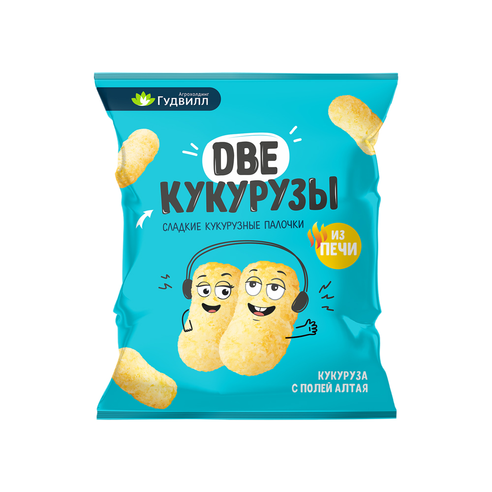 Палочки кукурузные ДВЕ КУКУРУЗЫ 80г