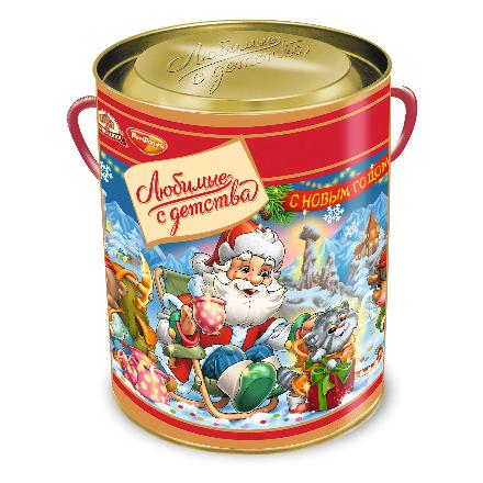 Новогодний подарок ЛЮБИМЫЕ С ДЕТСТВА туба 501г