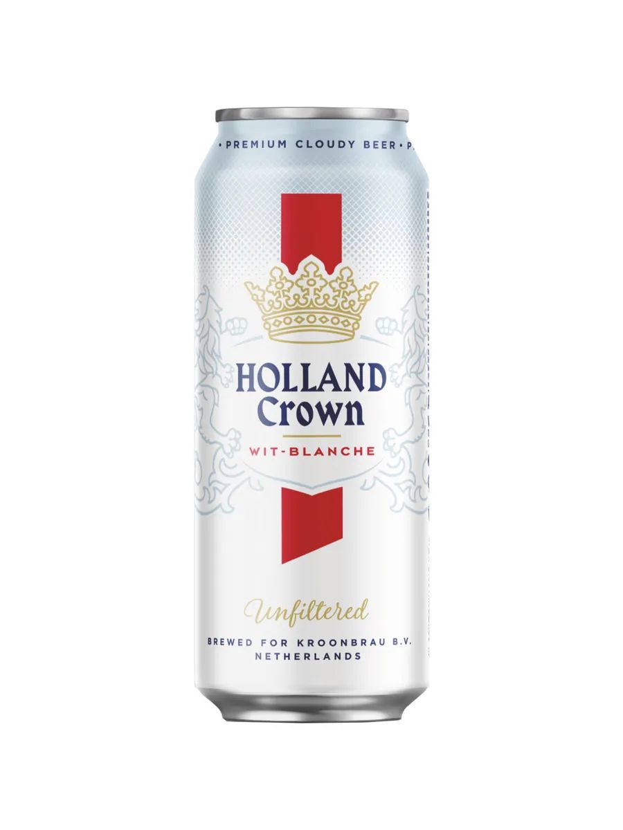 Пиво ХОЛЛАНД Кроун Вит Бланш светлое 5% ж/б 0.5л