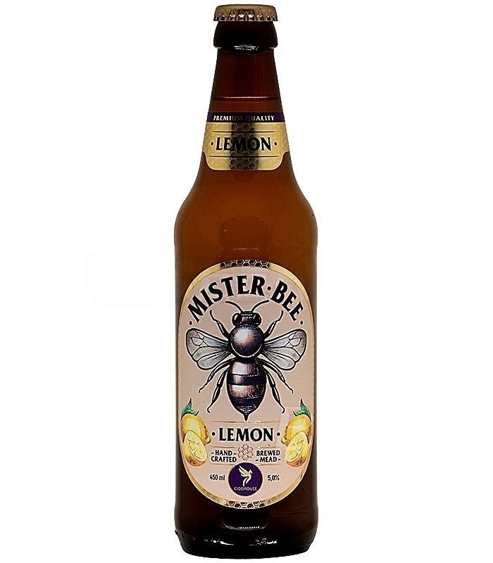 Напиток слабоалкогольный МИСТЕР БИ Медовуха лимон 5% ст/б 0.45л