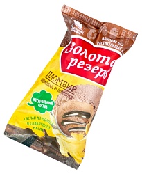 Мороженое ЗОЛОТОЙ РЕЗЕРВ Золотая серия пломбир шоколадный бзмж 80г