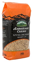 Овсяная крупа АЛТАЙСКАЯ СКАЗКА недробленая в/с 700г