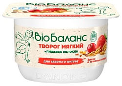 Творог БИО-БАЛАНС с инулином злаки сушеные ягоды обезжиренный бзмж 0.2% 130г