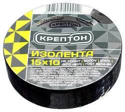 Изолента КРЕПТОН 15мм*10м черная