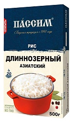Рис ПАССИМ длиннозерный карт/уп 500г