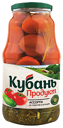 Ассорти КУБАНЬ ПРОДУКТ маринованное ст/б 1800г